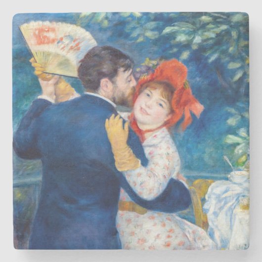 Pierre-Auguste Renoir - Country Dance Steinuntersetzer (Vorderseite)