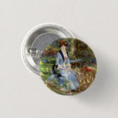 Pierre-Auguste Renoir - Dans les Rose Button (Vorne & Hinten)