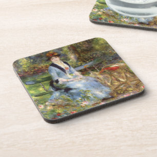 Pierre-Auguste Renoir - Dans les Rose Getränkeuntersetzer