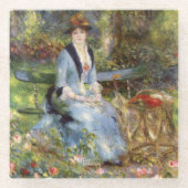 Pierre-Auguste Renoir - Dans les Rose Glasuntersetzer (Vorderseite)