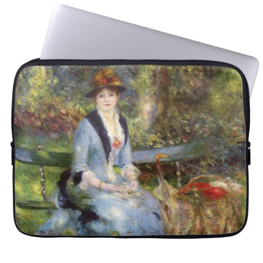 Pierre-Auguste Renoir - Dans les Rose Laptopschutzhülle (Vorderseite)