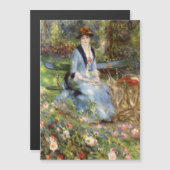 Pierre-Auguste Renoir - Dans les Rose Magnetkarte (Vorne/Hinten)