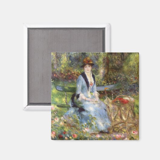 Pierre-Auguste Renoir - Dans les Rose P Magnet (Vorderseite/Rückseite)