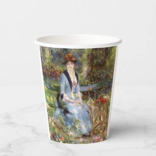 Pierre-Auguste Renoir - Dans les Rose Pappbecher (Rückseite)