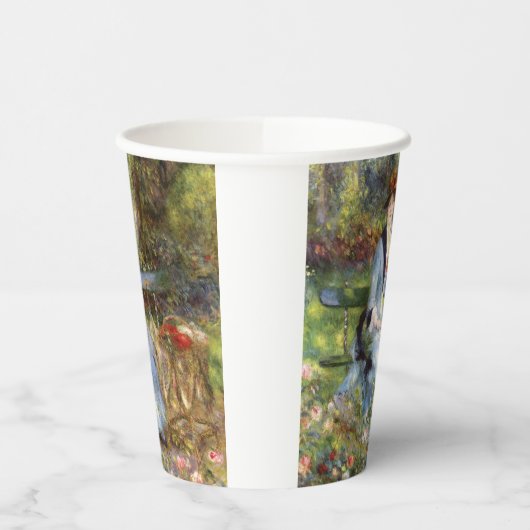 Pierre-Auguste Renoir - Dans les Rose Pappbecher (Links)