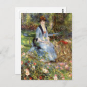 Pierre-Auguste Renoir - Dans les Rose Postkarte (Vorne/Hinten)