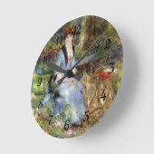Pierre-Auguste Renoir - Dans les Rose Runde Wanduhr (Winkel)