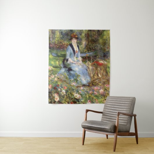 Pierre-Auguste Renoir - Dans les Rose Wandteppich (Beispiel)