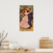 Pierre-Auguste Renoir - Danse à Bougival (1883) Poster (Küche)