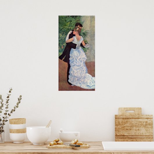 Pierre-Auguste Renoir - Danse à la ville (1883) Poster (Küche)