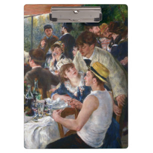 Pierre-Auguste Renoir - Das Boating Party-Mittages Klemmbrett
