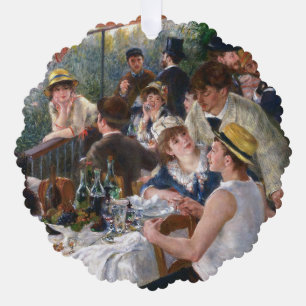 Pierre-Auguste Renoir - Das Boating Party-Mittages Ornament Karte