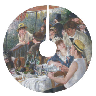 Pierre-Auguste Renoir - Das Boating-Party-Mittages Polyester Weihnachtsbaumdecke