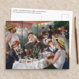 Pierre-Auguste Renoir - Das Boating-Party-Mittages Postkarte