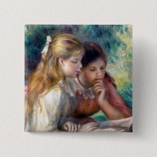Pierre-Auguste Renoir - Das Lesen Button (Vorderseite)