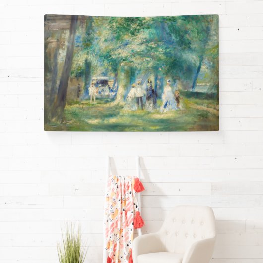 Pierre-Auguste Renoir - Das Party in Saint-Cloud Banner (InSitu)