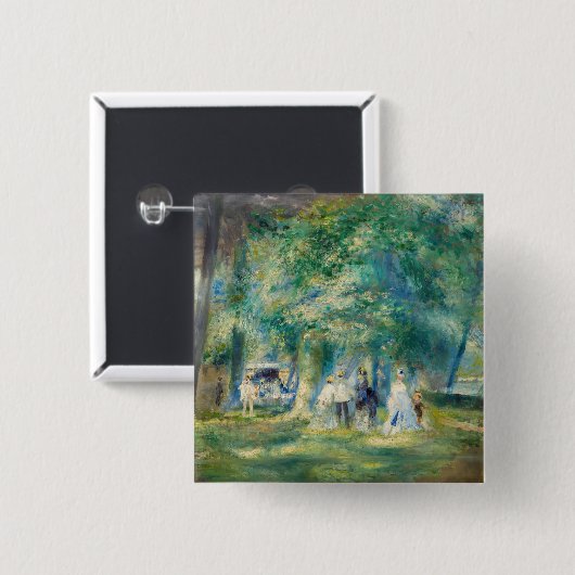 Pierre-Auguste Renoir - Das Party in Saint-Cloud Button (Vorne & Hinten)