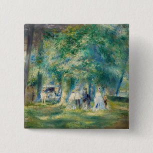 Pierre-Auguste Renoir - Das Party in Saint-Cloud Button