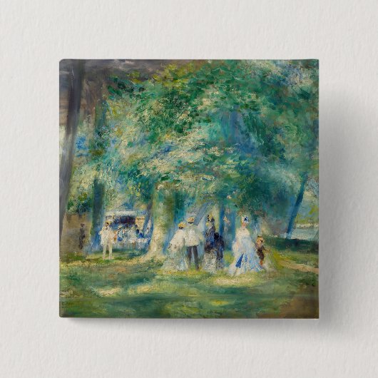Pierre-Auguste Renoir - Das Party in Saint-Cloud Button (Vorderseite)