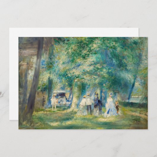 Pierre-Auguste Renoir - Das Party in Saint-Cloud Dankeskarte (Vorne/Hinten)