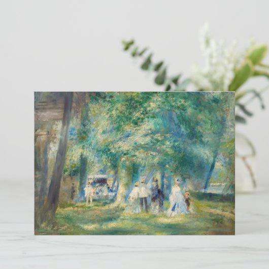 Pierre-Auguste Renoir - Das Party in Saint-Cloud Einladung (Stehend Vorderseite)