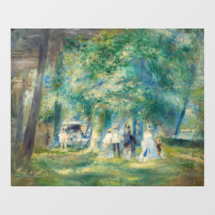 Pierre-Auguste Renoir - Das Party in Saint-Cloud Fensteraufkleber