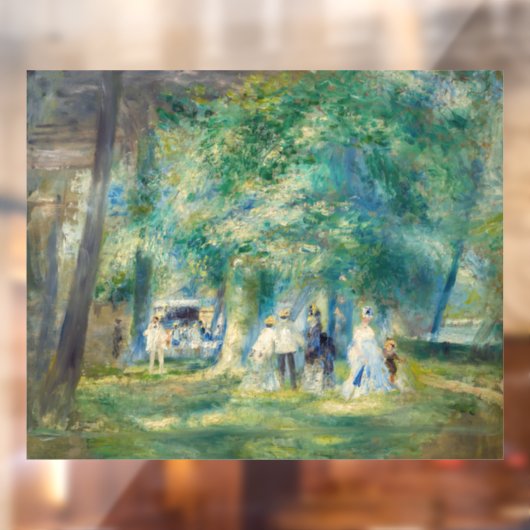 Pierre-Auguste Renoir - Das Party in Saint-Cloud Fensteraufkleber (Blatt 2)