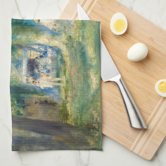 Pierre-Auguste Renoir - Das Party in Saint-Cloud Geschirrtuch (Viertel Falte)