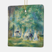 Pierre-Auguste Renoir - Das Party in Saint-Cloud Keramikornament (Links)