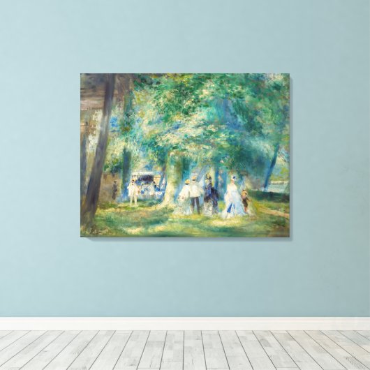 Pierre-Auguste Renoir - Das Party in Saint-Cloud Leinwanddruck (Insitu (Holzboden))