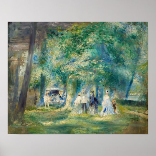 Pierre-Auguste Renoir - Das Party in Saint-Cloud Poster (Vorne)