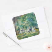 Pierre-Auguste Renoir - Das Party in Saint-Cloud Quadratischer Aufkleber (Umschlag)