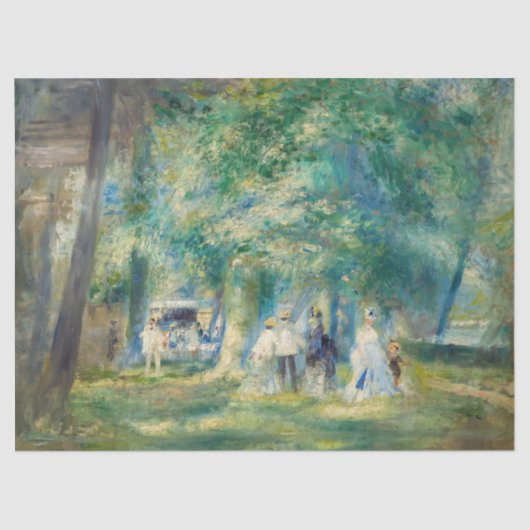 Pierre-Auguste Renoir - Das Party in Saint-Cloud Seidenpapier (Vorderseite)