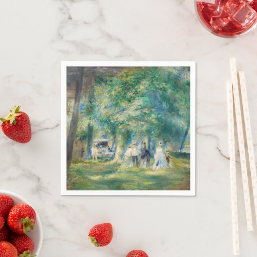 Pierre-Auguste Renoir - Das Party in Saint-Cloud Serviette (Beispiel)