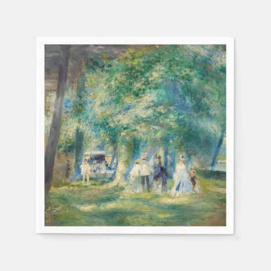 Pierre-Auguste Renoir - Das Party in Saint-Cloud Serviette (Vorderseite)