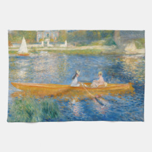 Pierre-Auguste Renoir - Das Skiff Geschirrtuch
