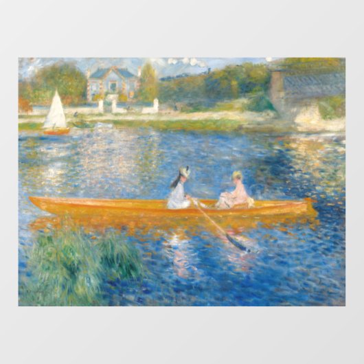 Pierre-Auguste Renoir - Der Skiff Fensteraufkleber (Blatt)