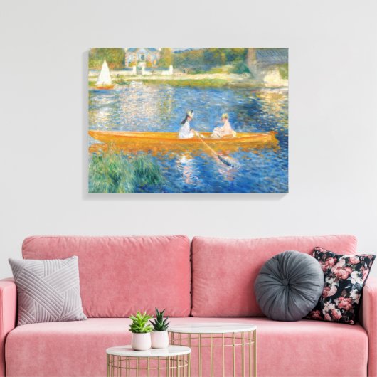 Pierre-Auguste Renoir - Der Skiff Leinwanddruck (Insitu (Wohnzimmer))