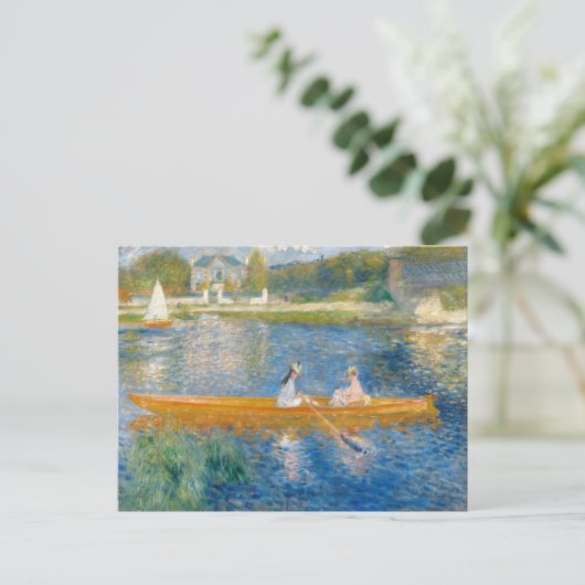 Pierre-Auguste Renoir - Der Skiff Postkarte (Stehend Vorderseite)