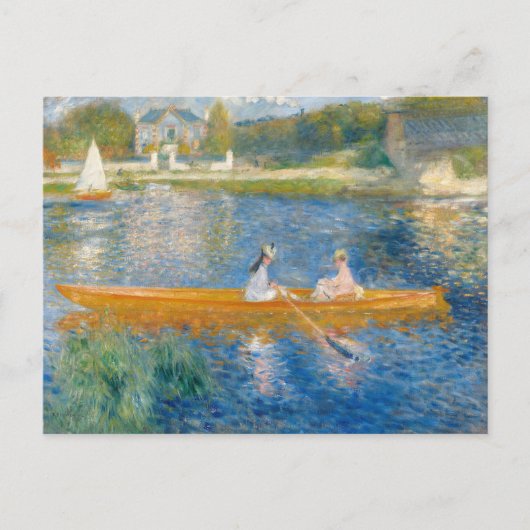 Pierre-Auguste Renoir - Der Skiff Postkarte (Vorderseite)