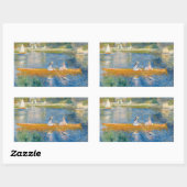 Pierre-Auguste Renoir - Der Skiff Rechteckiger Aufkleber (Blatt)