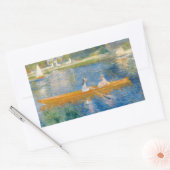 Pierre-Auguste Renoir - Der Skiff Rechteckiger Aufkleber (Umschlag)