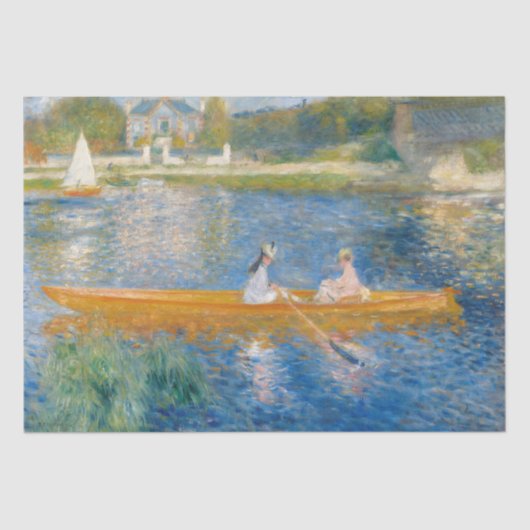 Pierre-Auguste Renoir - Der Skiff Seidenpapier (Vorderseite)