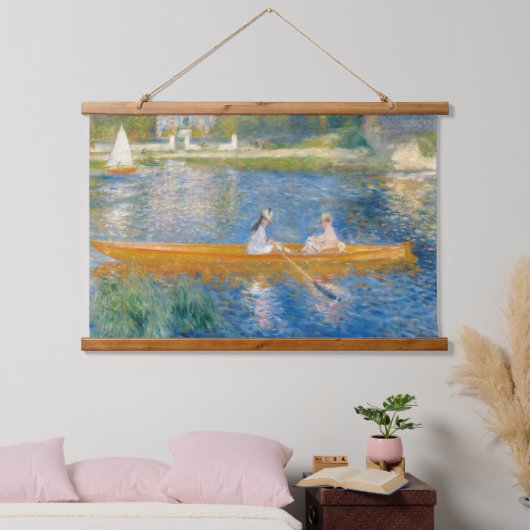 Pierre-Auguste Renoir - Der Skiff Wandteppich Mit Holzrahmen (Schlafzimmer)
