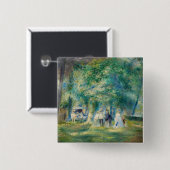 Pierre-Auguste Renoir - Die Party in Saint-Cloud Button (Vorne & Hinten)
