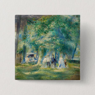 Pierre-Auguste Renoir - Die Party in Saint-Cloud Button