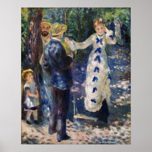 Pierre-Auguste Renoir - Die Schaukel Poster (Vorne)