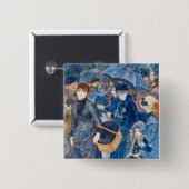 Pierre-Auguste Renoir - Die Umbrellas Button (Vorne & Hinten)