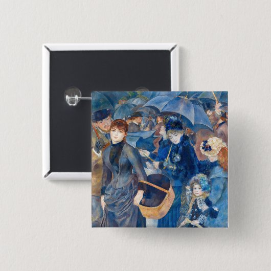 Pierre-Auguste Renoir - Die Umbrellas Button (Vorne & Hinten)