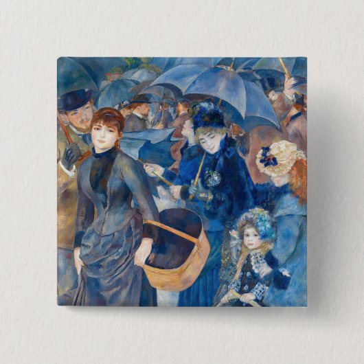 Pierre-Auguste Renoir - Die Umbrellas Button (Vorderseite)
